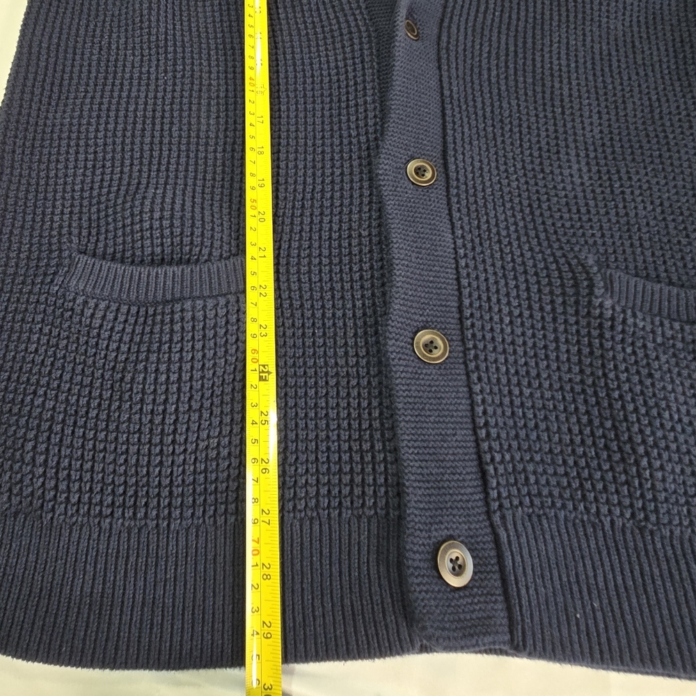L.L. Bean Dark Navy Blue Men's Button Down Cardigan Sweater Size XXL - Picture 11 of 12
